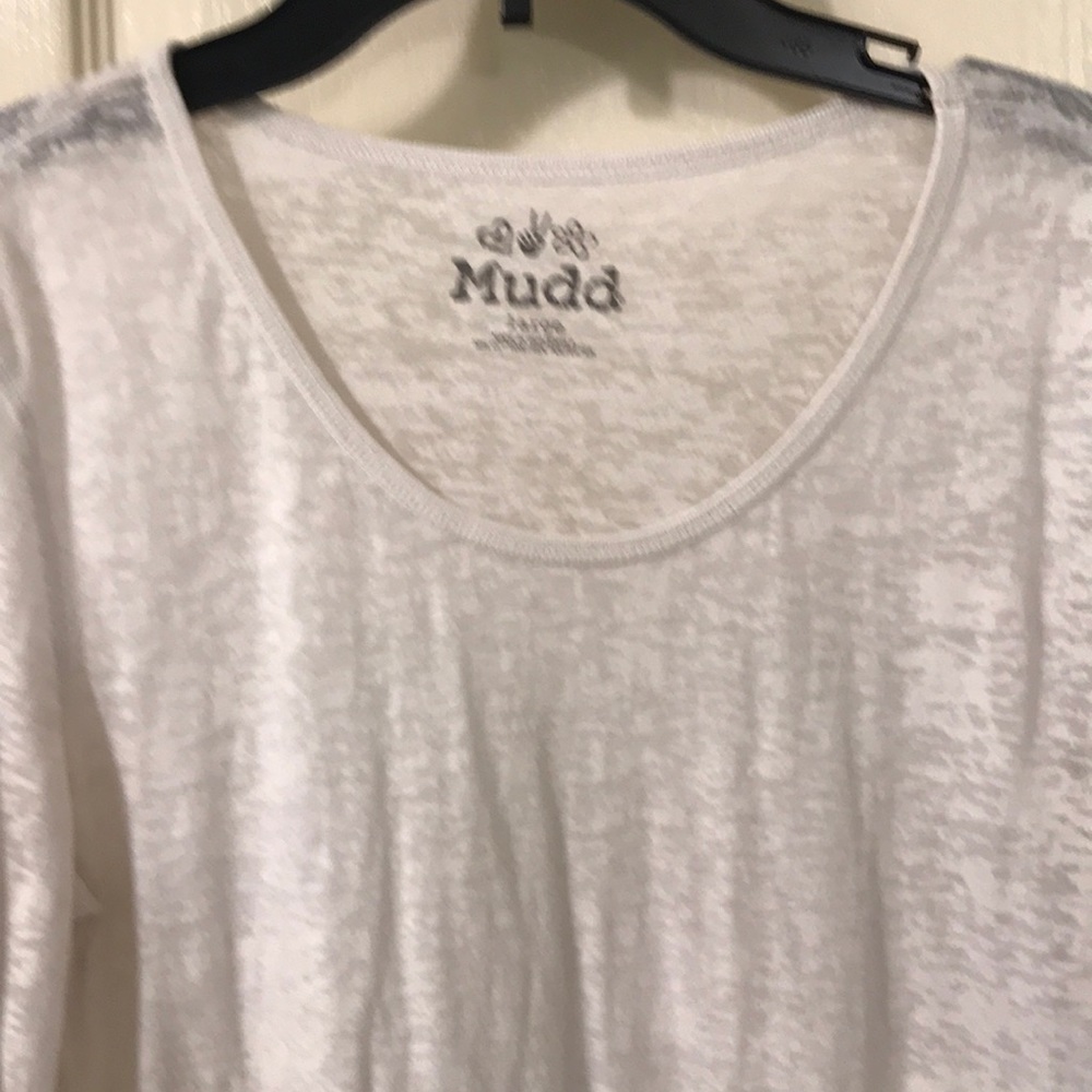 White Mudd burnout long sleeved Tee size Large
